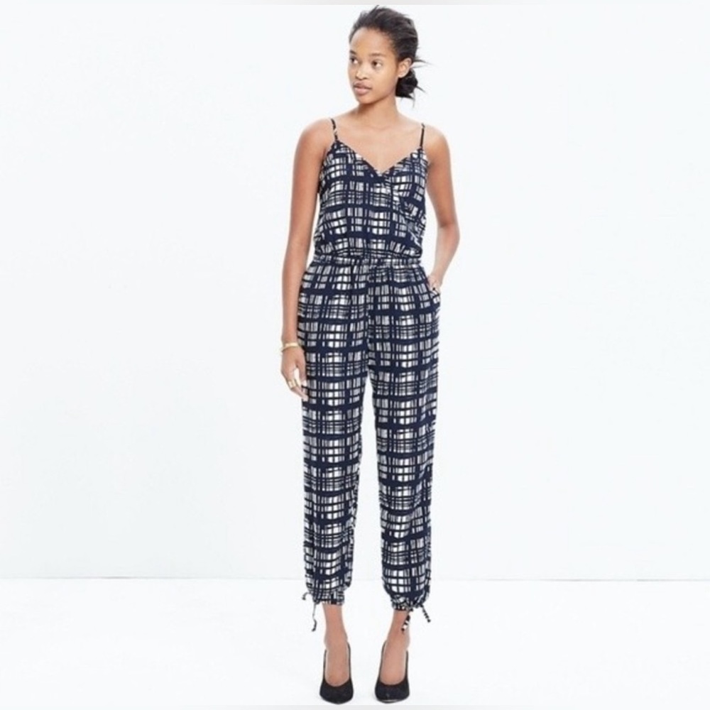 Madewell faux wrap cami jumpsuit